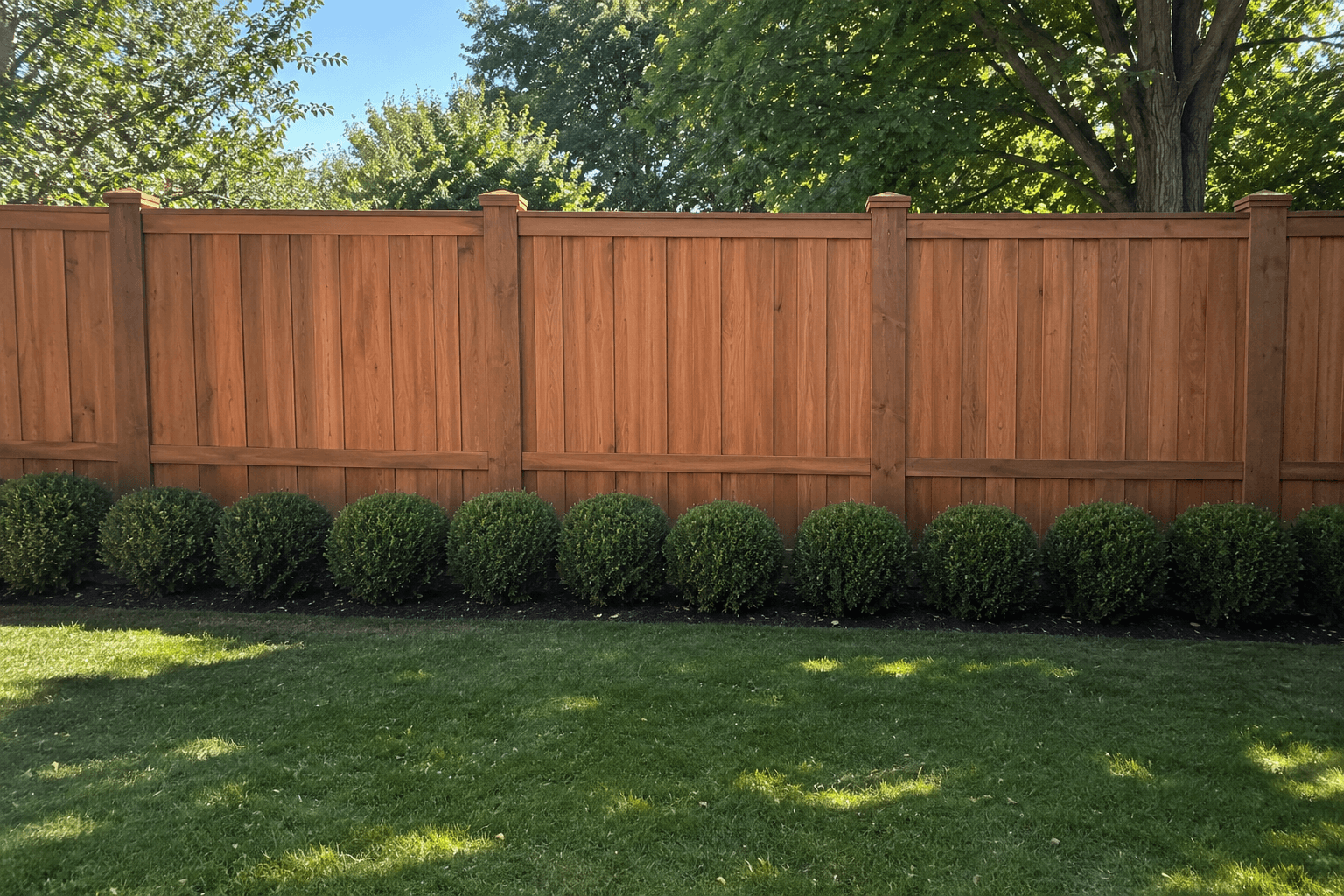 Temporary wood fence project placeholder.