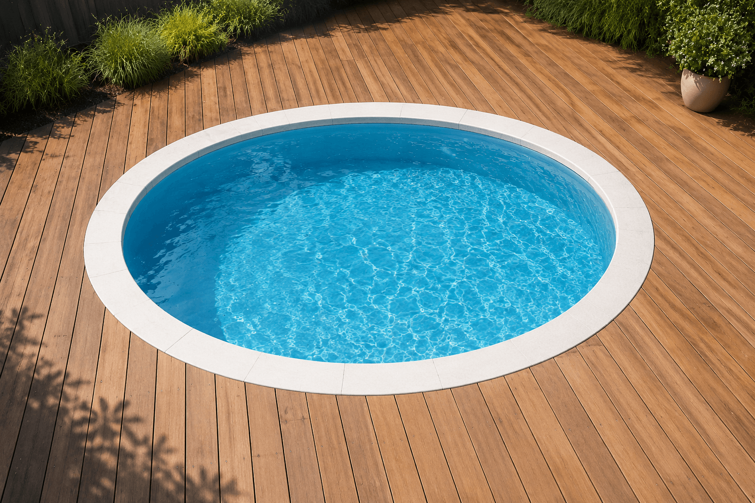 Temporary pool resurfacing project placeholder.